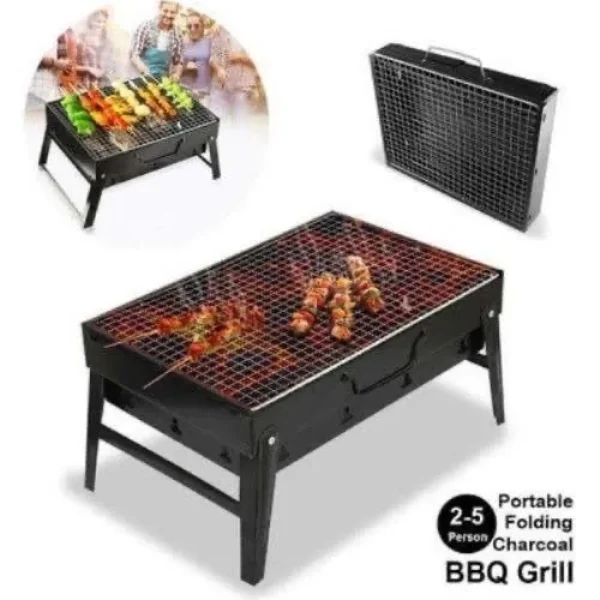 FOLDABLE PORTABLE CHARCOAL BBQ GRILL